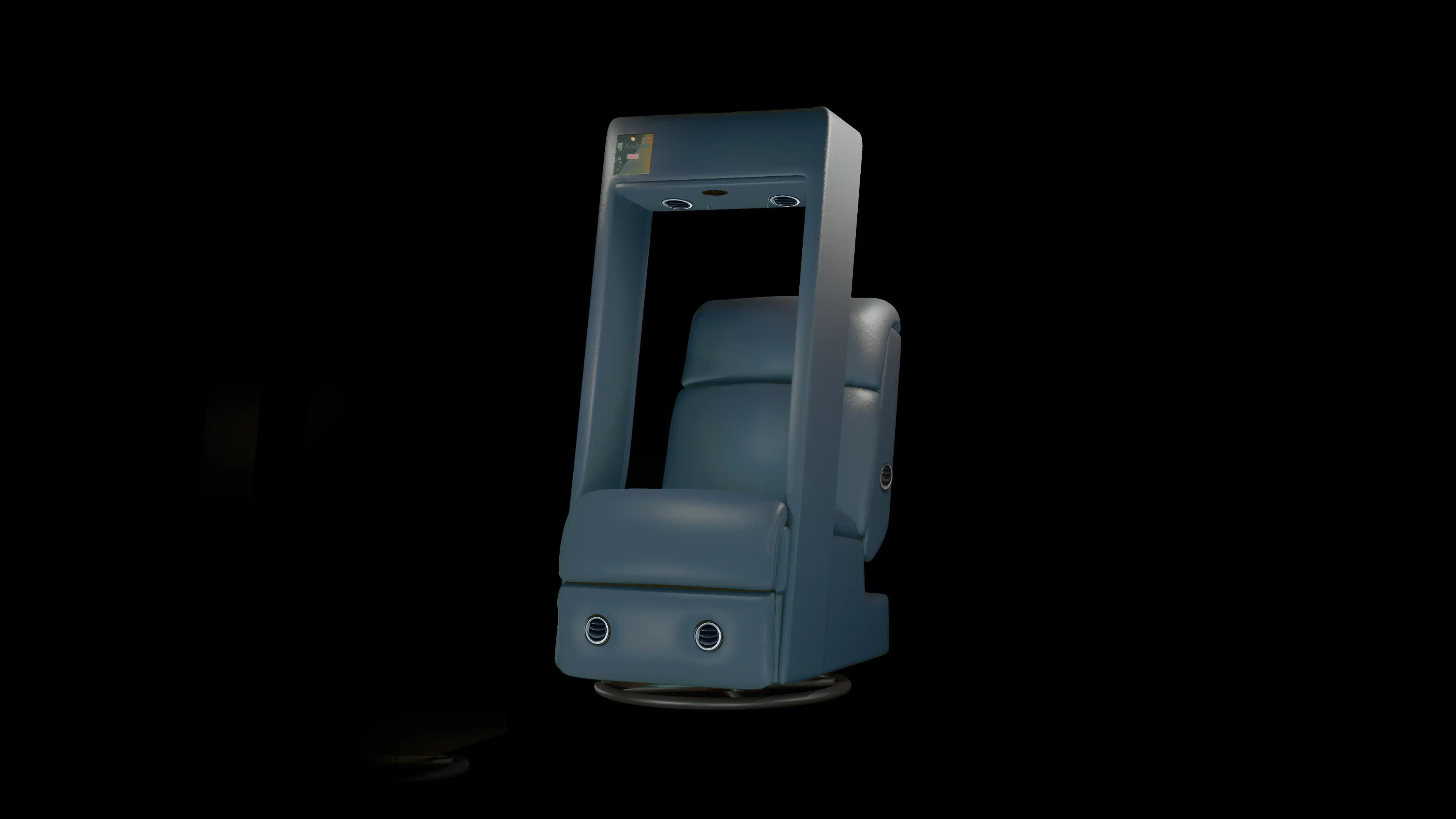 Midnight Blue 7D Chair